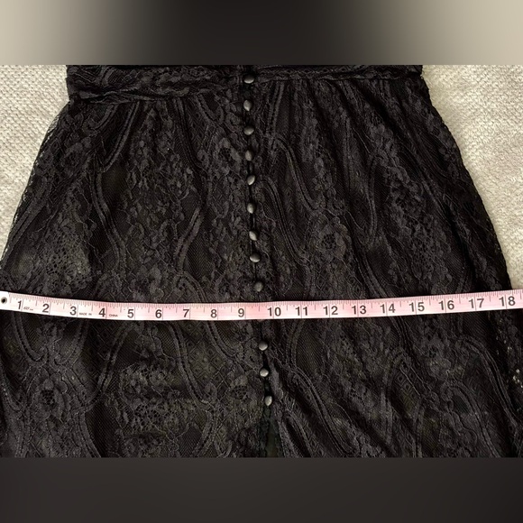 Shyanne Elegant Western Black Lace midi Dress | Size: S | Color: Black - Picture 4 of 12